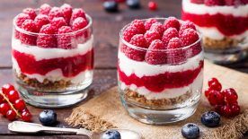 Raspberry Dessert, Cheesecake, Trifle, Mouse In A Glass